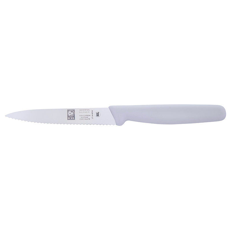 Icel Paring knives 4” serrated White – Icel Knife