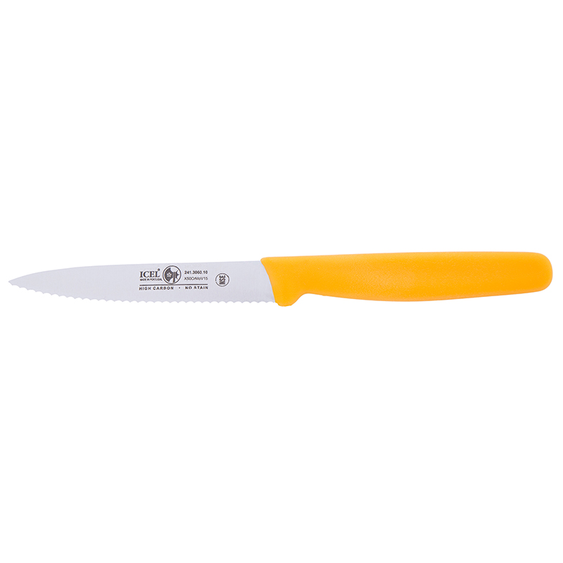 Icel Paring knives 4'' serrated Yellow