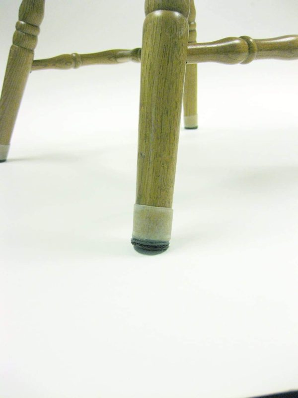 Clear chair Sleeves Fits 1/2"-5/8""D Leg 4pk - Image 3